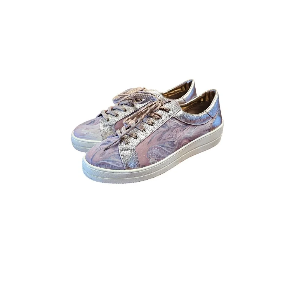 Steven by Steve Madden marbled metallic shoes size 11 NEW